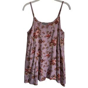 Don't Ask Why Women's Sleeveless  Floral Flowy Top in Lt Purple - Size OS